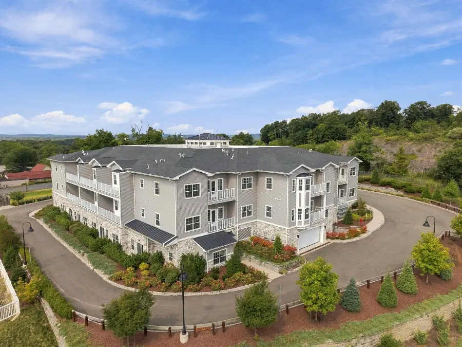 Aerial over the entry drive
